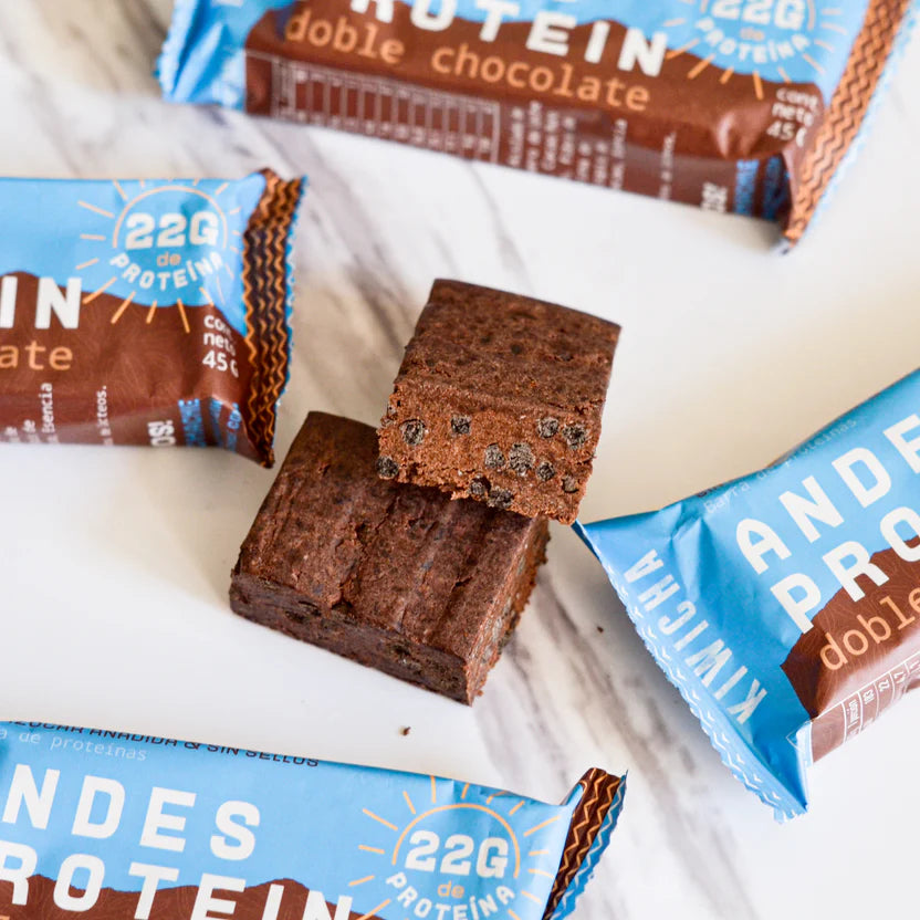 Barrita Proteína Whey 22g -Chocolate doble