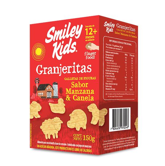 Smiley Kids Galletas Granjeritas Manzana Canela 150g