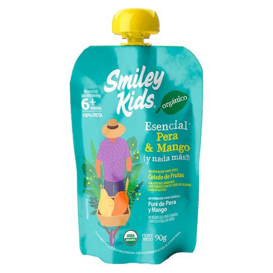 Smiley Kids Compota Orgánico Esencial Pera y Mango