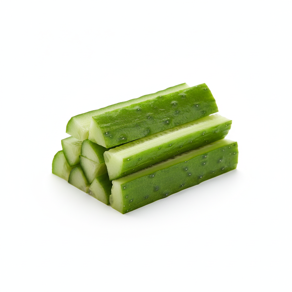 pepino cortado colacion saludable