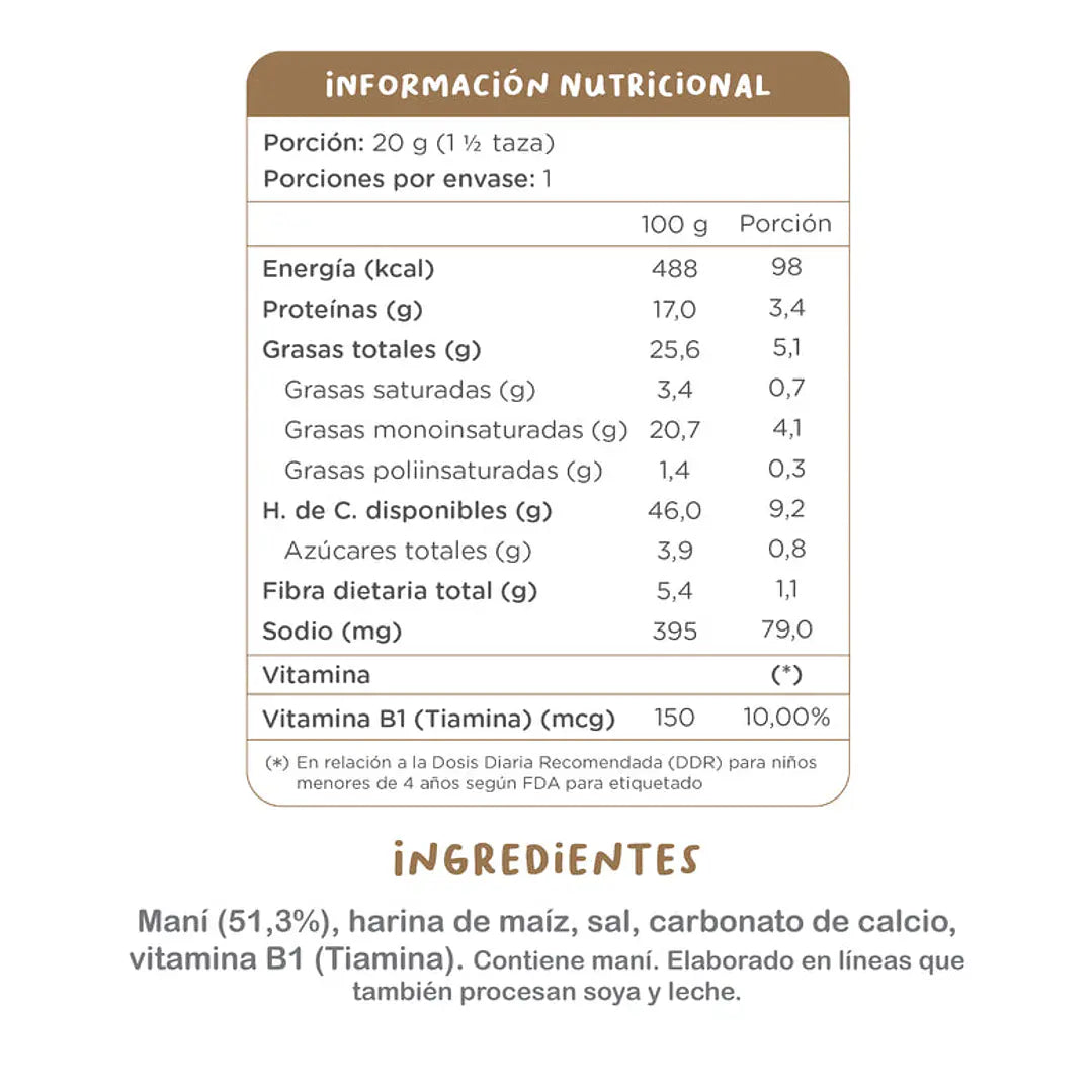 Kuna Foods Bombas Maní 20g