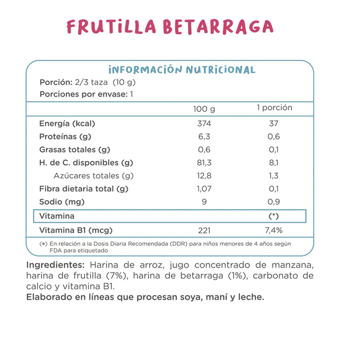 Kuna Foods Puffs Frutilla Betarraga 10g