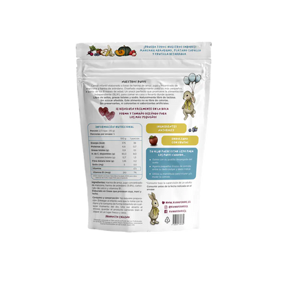 Kuna Foods Puffs Manzana Arándanos Familiar 50g