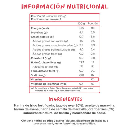 Kuna Foods Cookids Frutilla 30g
