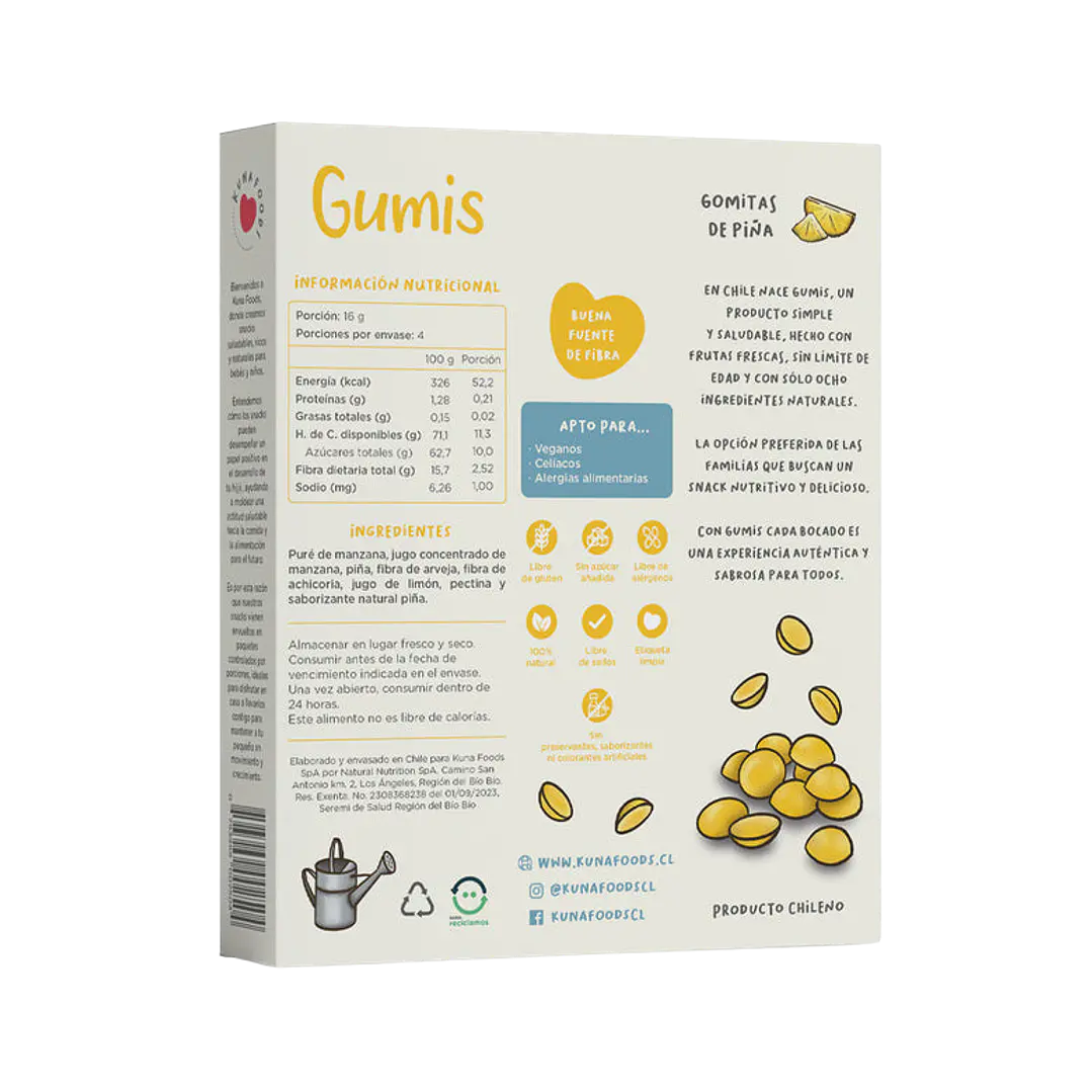 Kuna Foods Gumis Piña 4und