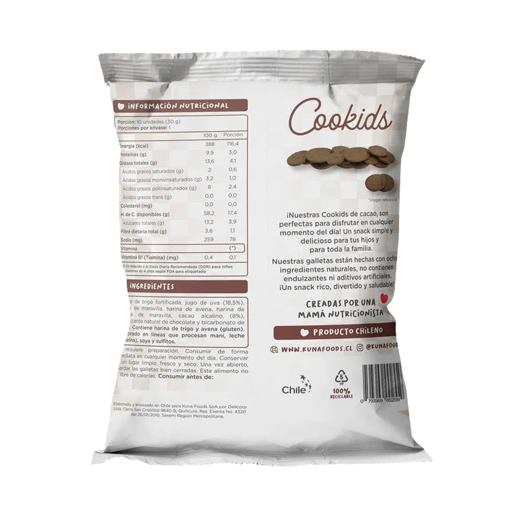 Kuna Foods Cookids Cacao 30g