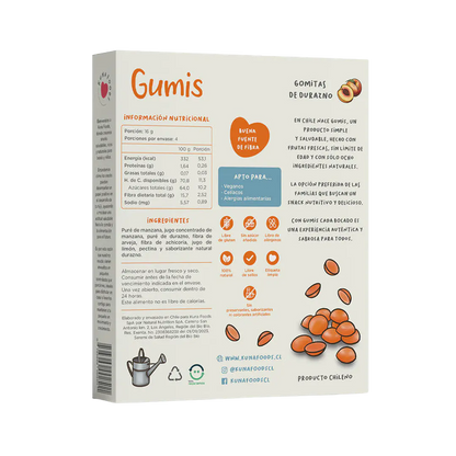 Kuna Foods Gumis Durazno 4und