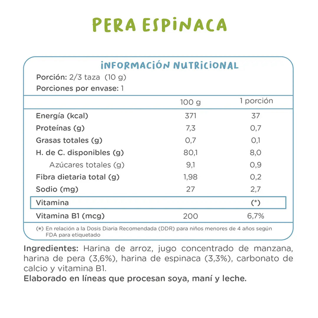 Kuna Foods Puffs Pera Espinaca 10g
