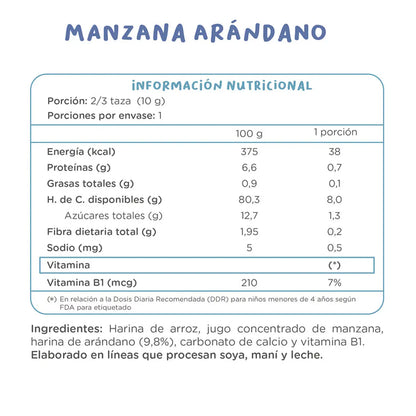 Kuna Foods Puffs Manzana Arándanos 10g