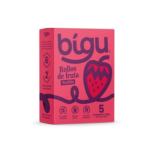 Bigu Snacks Rollo Frutilla 5und