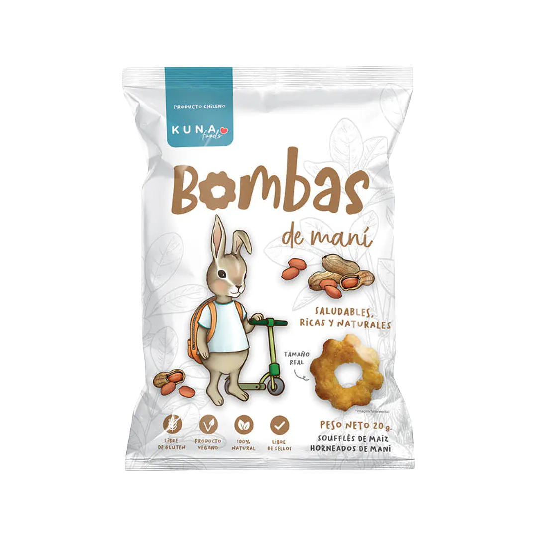 Bombas maní Kuna foods
