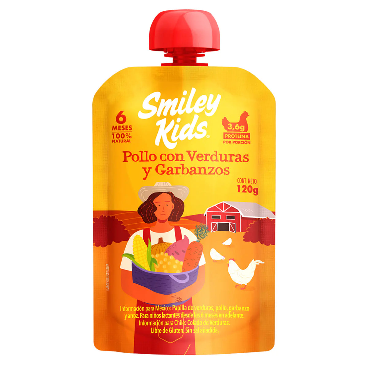 Smiley Kids Colado Proteína Pollo, Verduras y Garbanzos