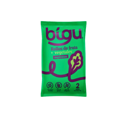 Bigu Snacks Rollo Espinaca 25g