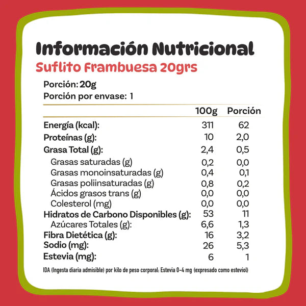 Suflitos Nutripop Frutilla - 20g