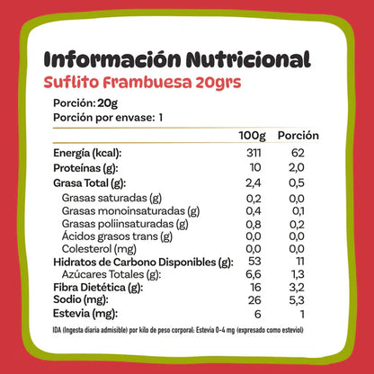 Suflitos Nutripop Frutilla - 20g