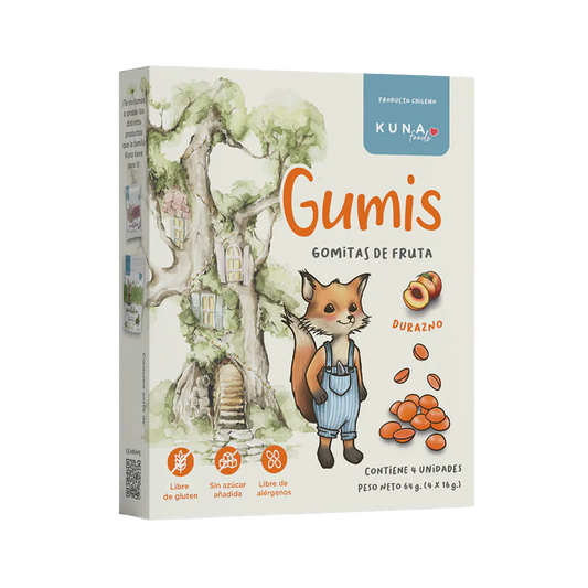 Gummis frutas Kuna foods durazno