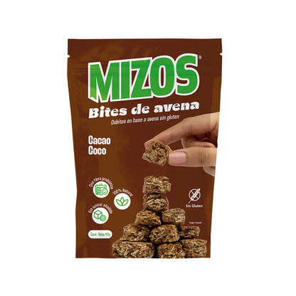 Bites de Avena Mizos Cacao Coco - 40g
