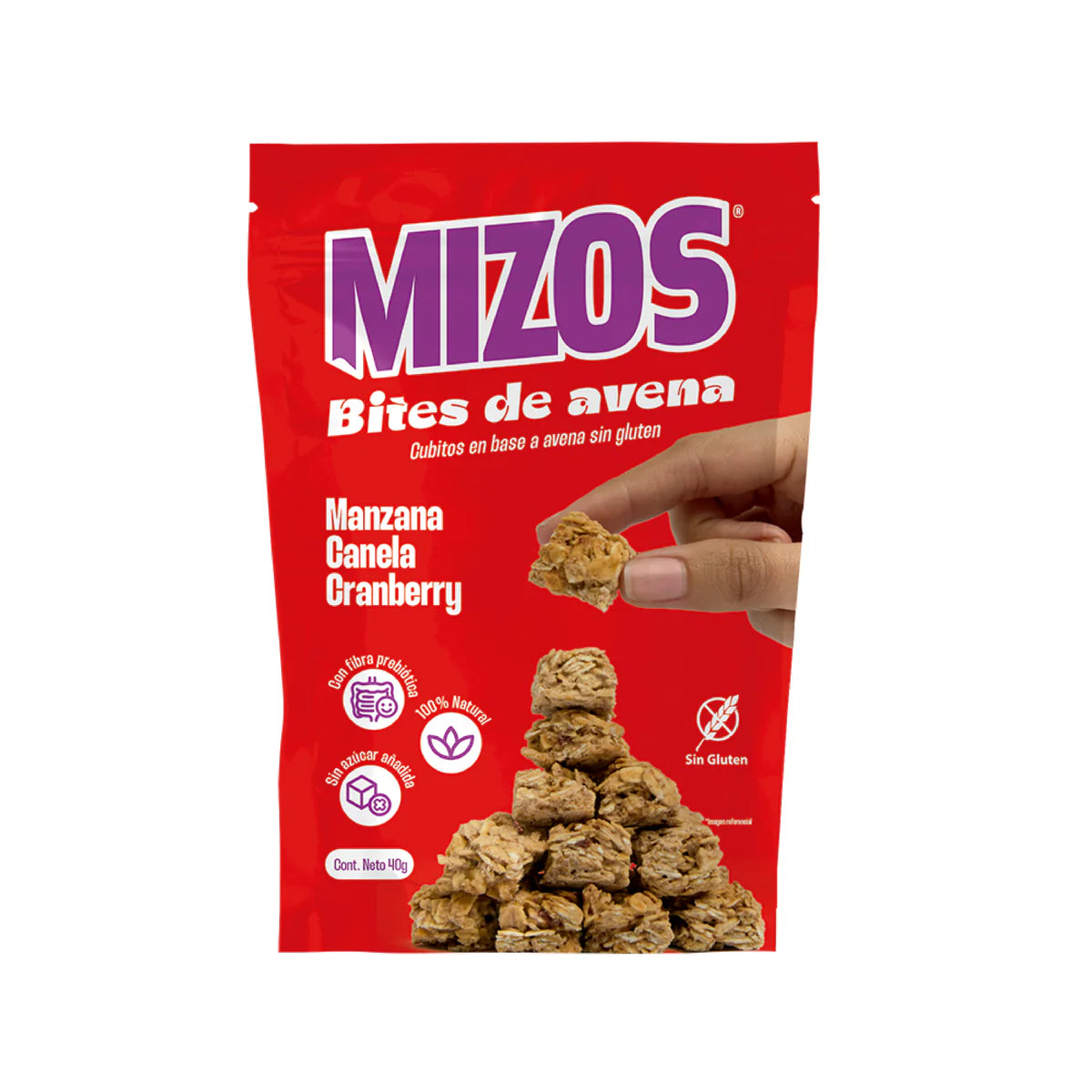 Bites de Avena Mizos Manzana Canela - 40g
