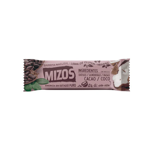 Barrita Natural Mizos Cacao Coco - Unidad