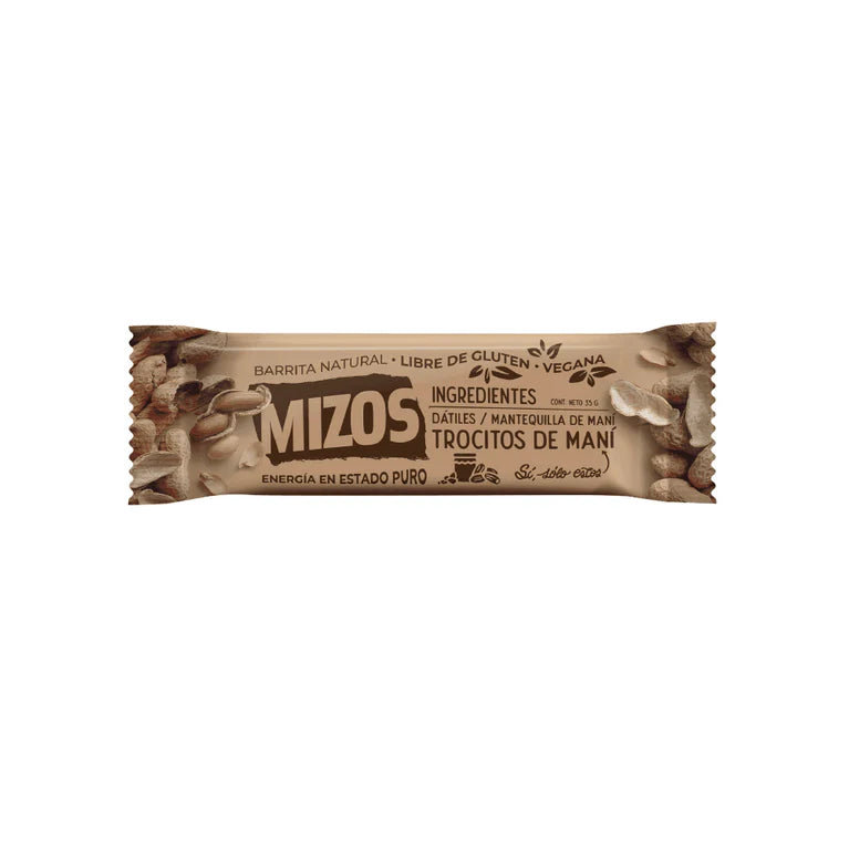 Barrita Natural Mizos Mantequilla de Maní -4 und.