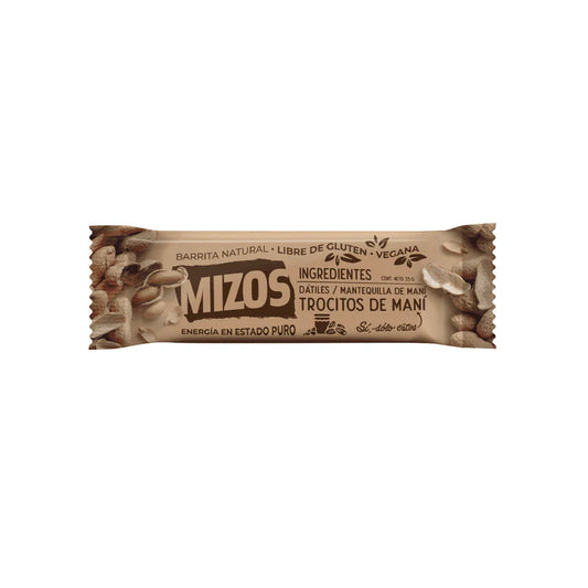 Barrita Natural Mizos Mantequilla de Maní - Unidad