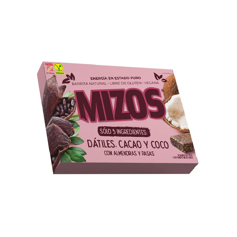 Barrita Natural Mizos Cacao Coco -4 und.