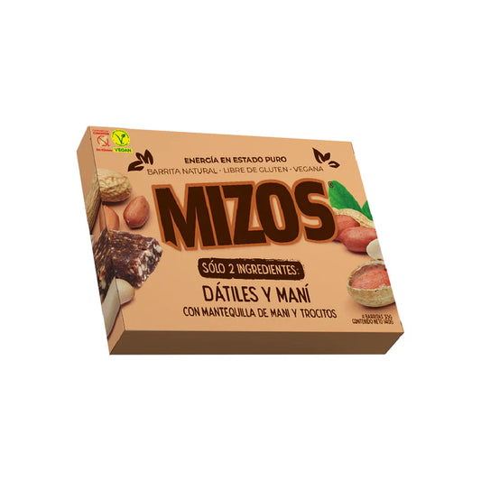 Barrita Natural Mizos Mantequilla de Maní -4 und.