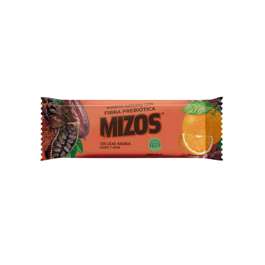 Barrita Natural Mizos Naranja Cacao con Fibra Prebiótica - Unidad