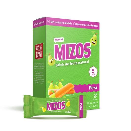 Stick de Fruta Mizos Pera 20g - 5 und.