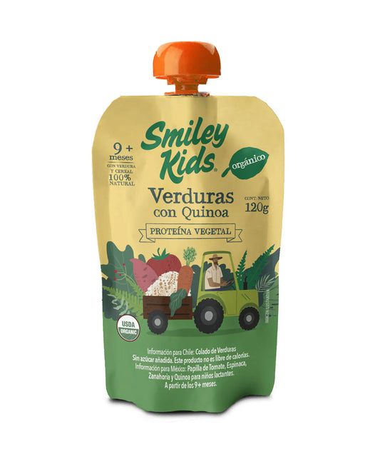 Smiley Kids Colado Orgánico Verduras con Quinoa