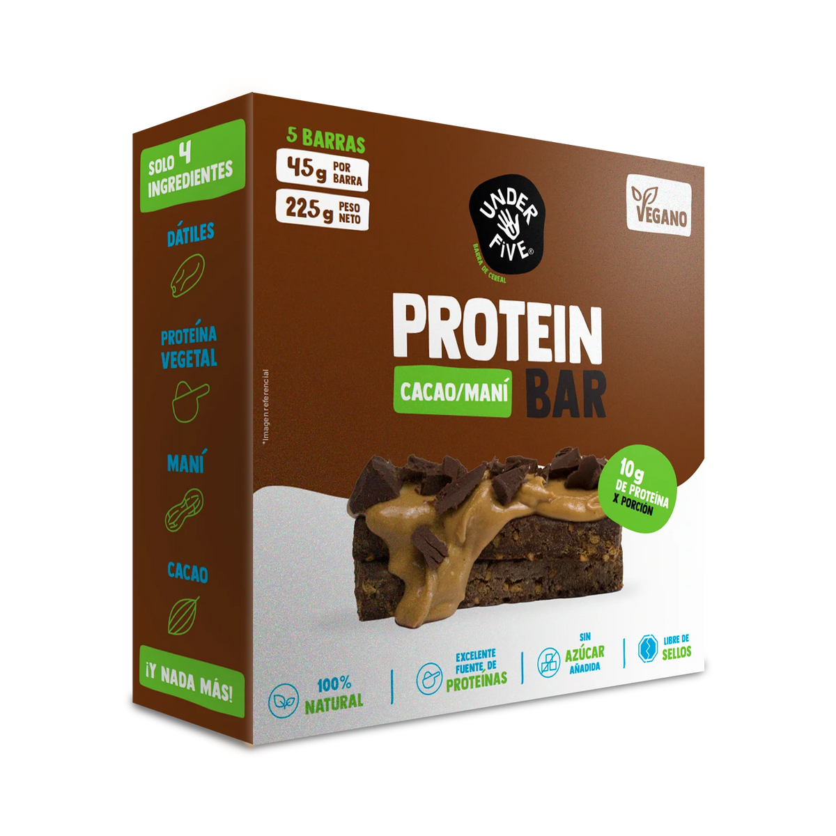 Barra proteína Underfive Cacao - 5 Und.