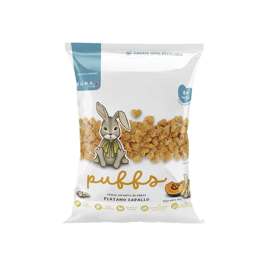colación infantil Puff Kuna foods plátano zapallo