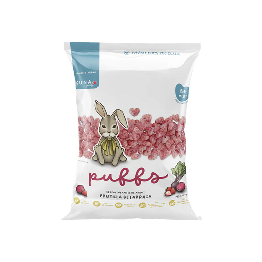 Colación infantil Puffs Kuna foods  Frutilla_Betarraga