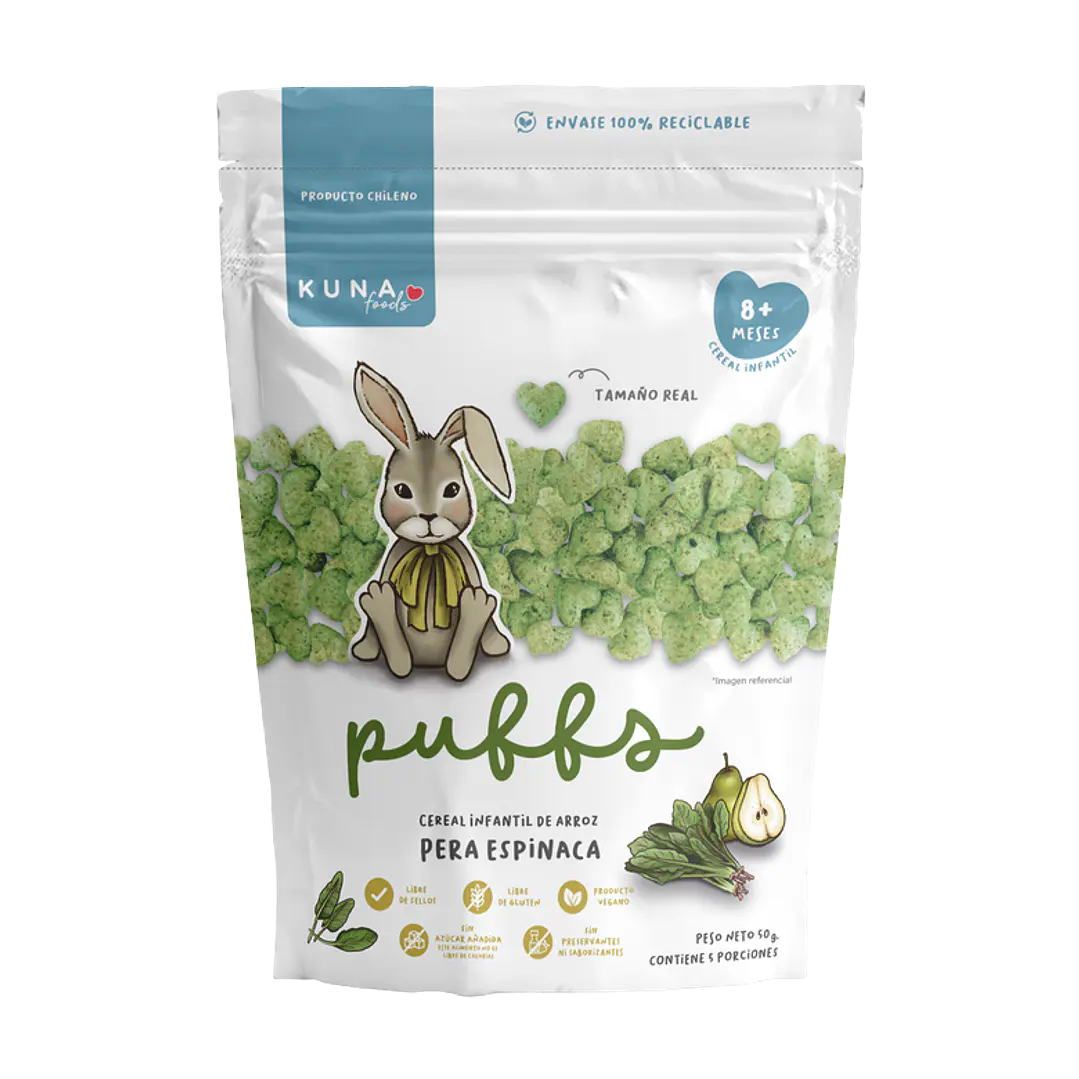 Puffs Kuna foods familiar Pera Espinaca