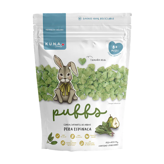 Puffs Kuna foods familiar Pera Espinaca