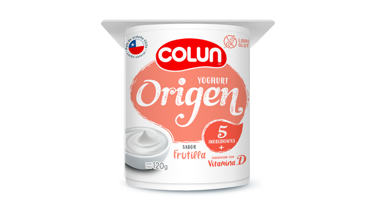 Colaciones yogurt colun origen frutilla growbite