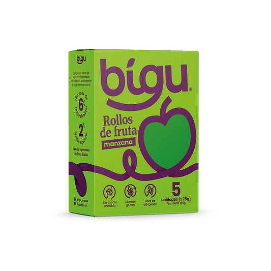 Bigu Snacks Rollo Manzana 5und