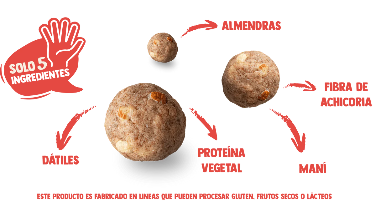 Snack balls proteína Underfive - Almendra Crunch