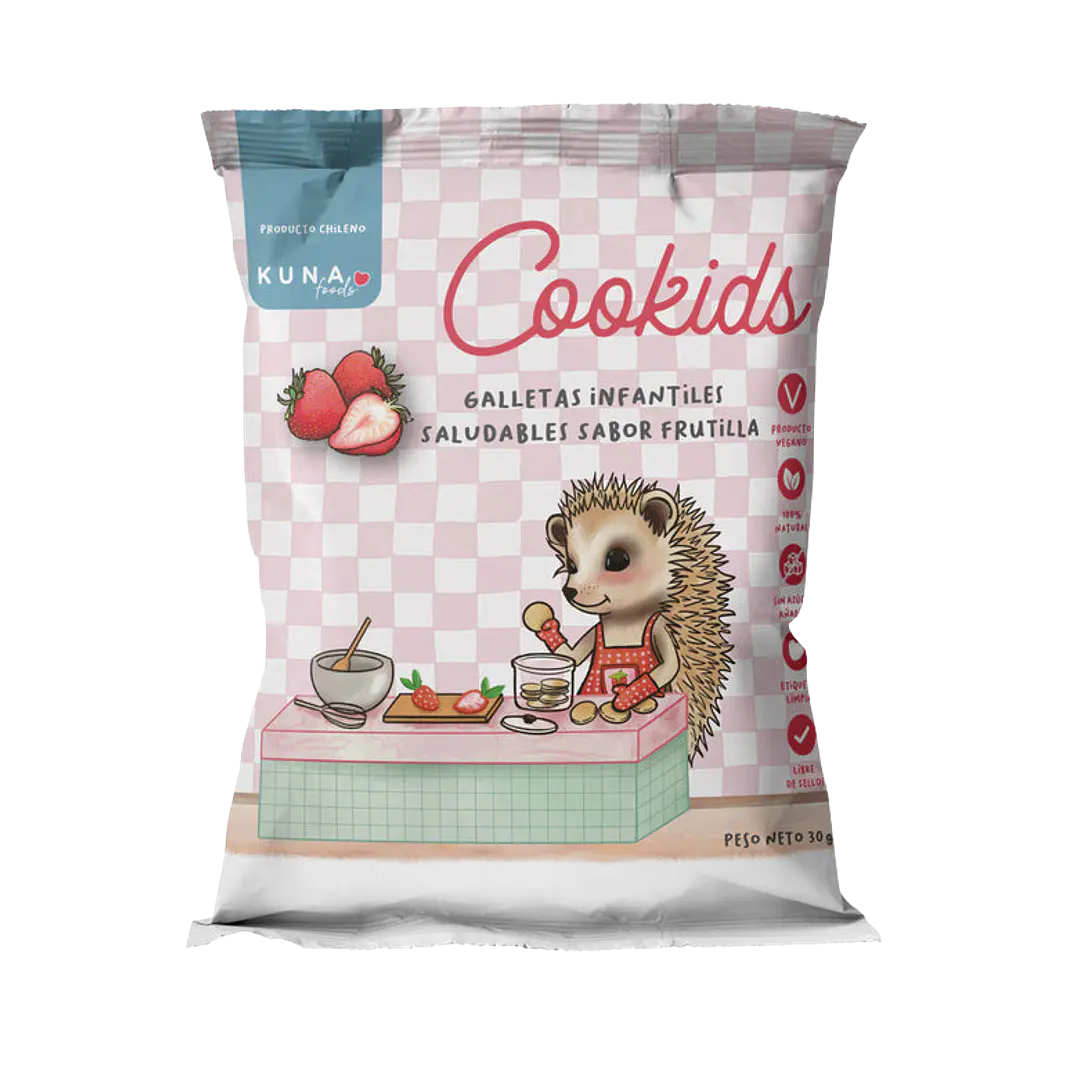 galletas cookids kuna foods frutilla