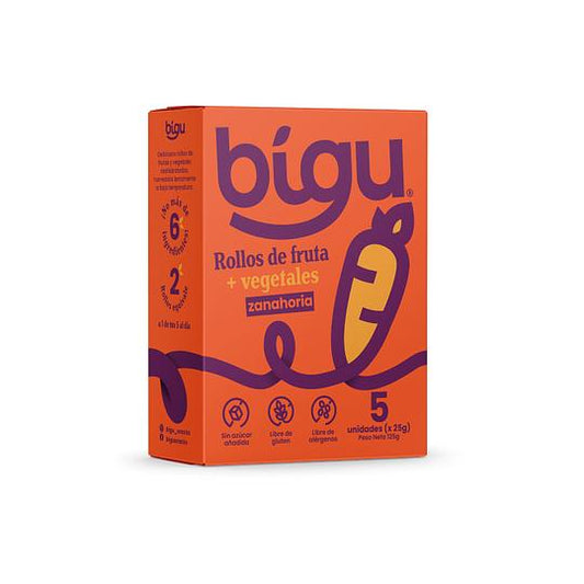 Bigu Snacks Rollo Zanahoria 5und