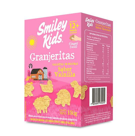 Smiley Kids Galletas Granjeritas Vainilla 150g