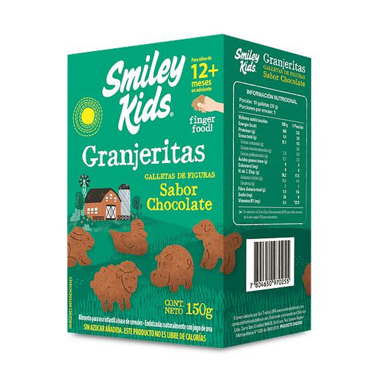 Smiley Kids Galletas Granjeritas Chocolate 150g