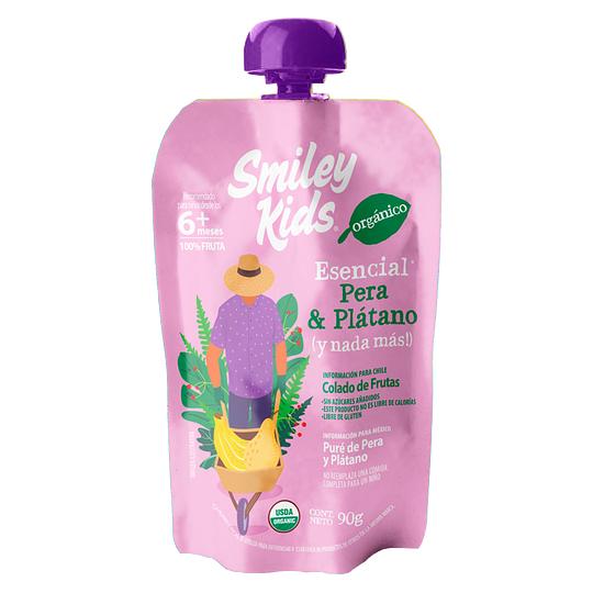 Smiley Kids Compota Orgánico Esencial Pera y Plátano