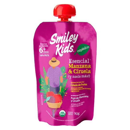 Smiley Kids Compota Orgánico Esencial Manzana y Ciruela