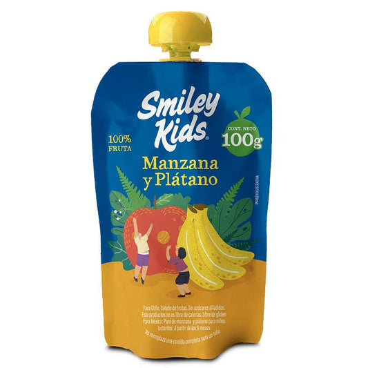 Smiley Kids Compota  Manzana y Plátano