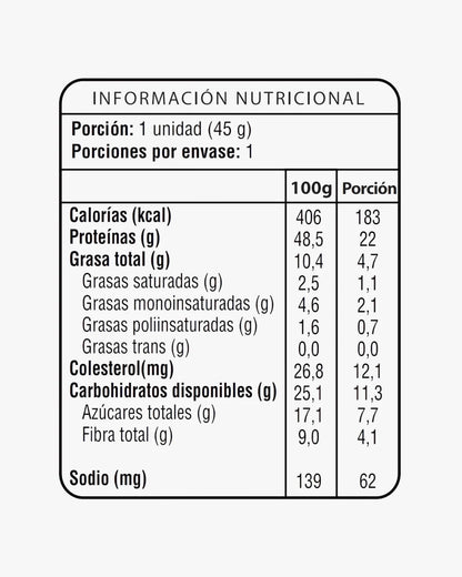 Barrita Proteína Whey 22g -Chocolate doble