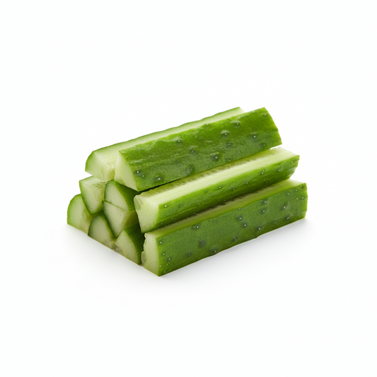 pepino cortado colacion saludable