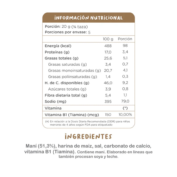 Kuna Foods Bombas Maní Familiar 100g