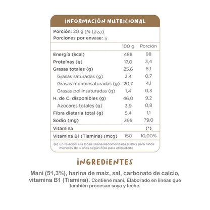 Kuna Foods Bombas Maní Familiar 100g