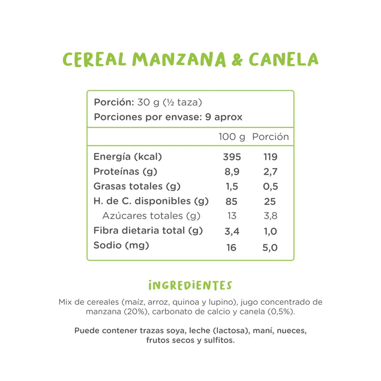 Kuna Foods Cereal Manzana & Canela 280g